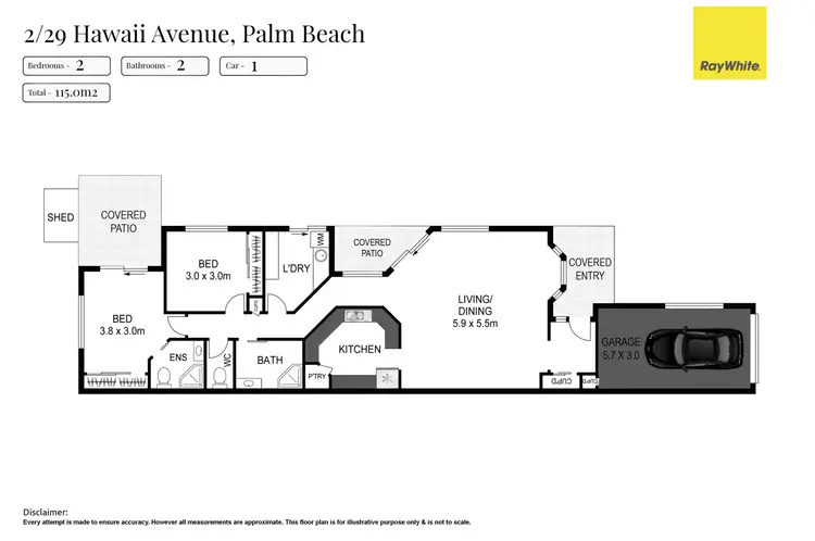 Floorplan of Homely other listing, 2/29 Hawaii Avenue, Palm Beach QLD 4221