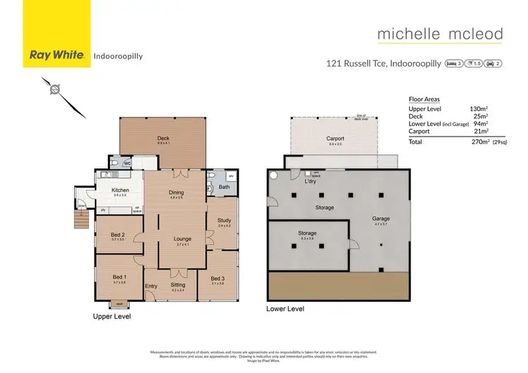 Floorplan of Homely house listing, 121 Russell Terrace, Indooroopilly QLD 4068