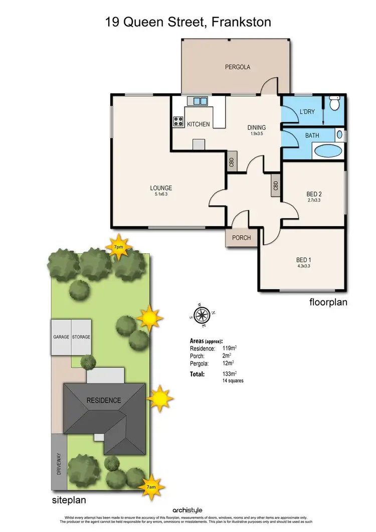 Floorplan of Homely house listing, 19 Queen Street, Frankston VIC 3199