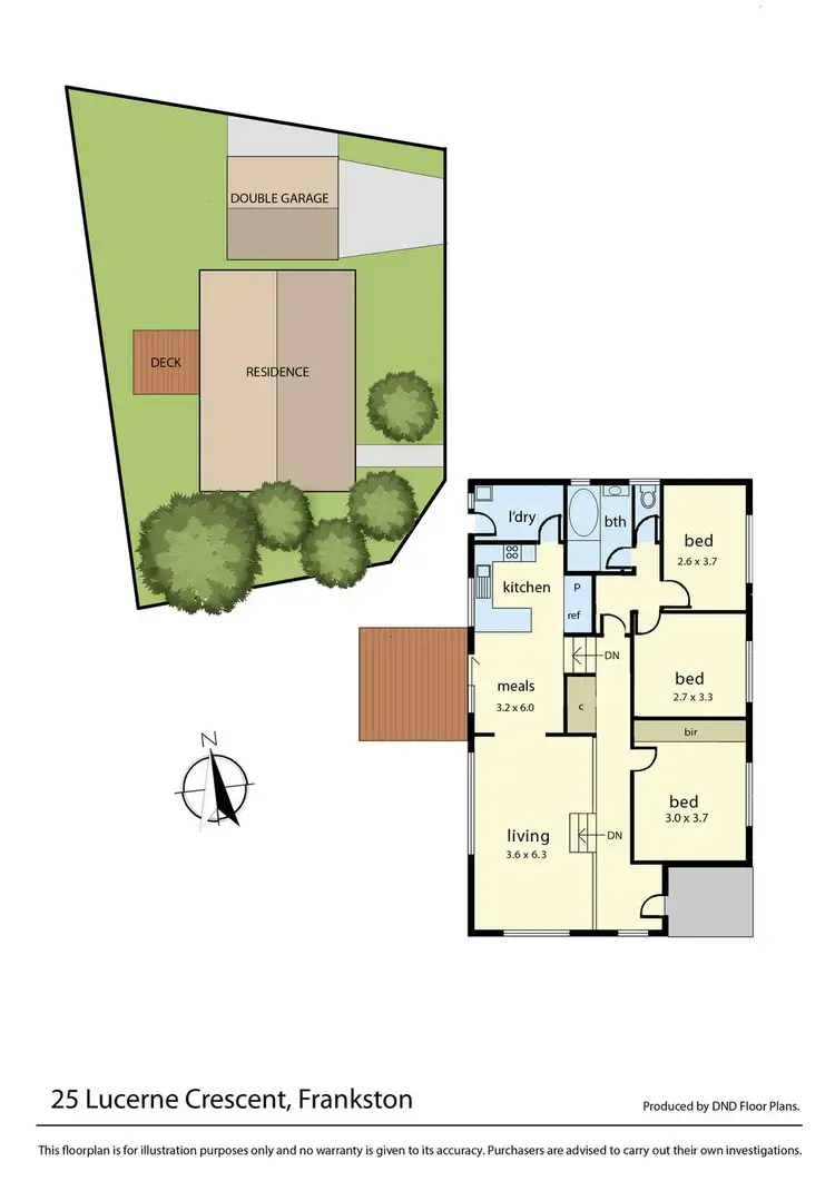 Floorplan of Homely house listing, 25 Lucerne Crescent, Frankston VIC 3199