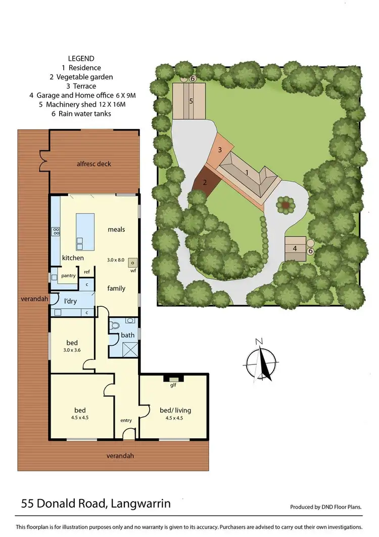 Floorplan of Homely rural property listing, 55 Donald Road, Langwarrin VIC 3910