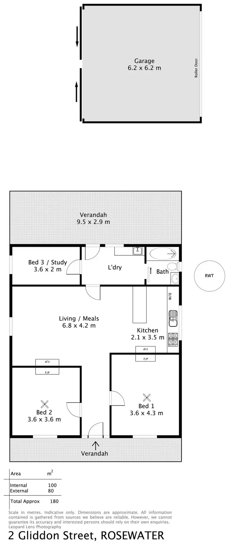 Floorplan of Homely house listing, 2 Gliddon Street, Rosewater SA 5013