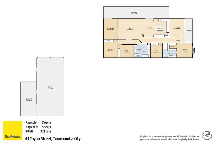 Floorplan of Homely house listing, 63 Taylor Street, Toowoomba City QLD 4350