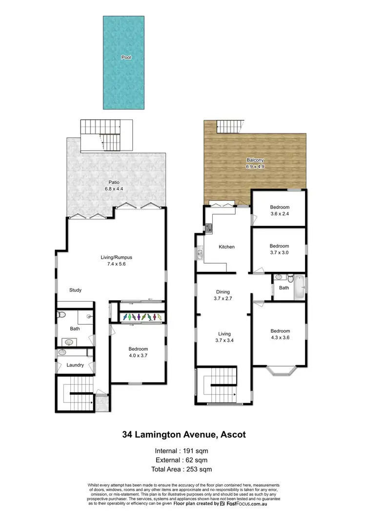 Floorplan of Homely house listing, 34 Lamington Avenue, Ascot QLD 4007