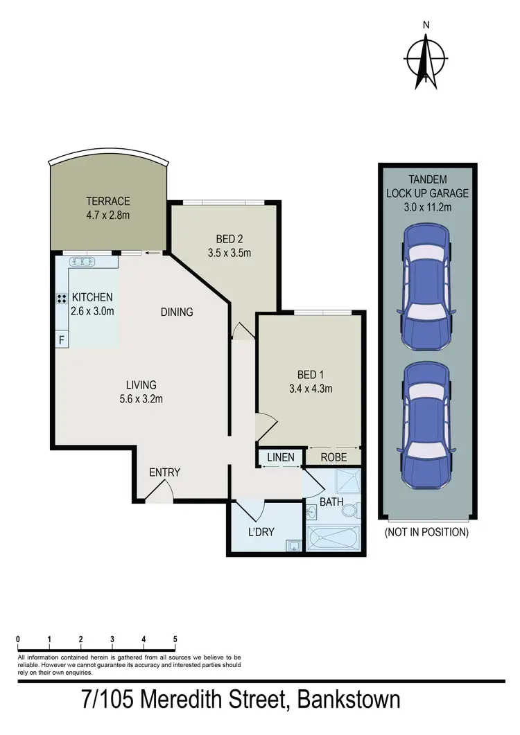 Floorplan of Homely unit listing, 7/105 Meredith Street, Bankstown NSW 2200