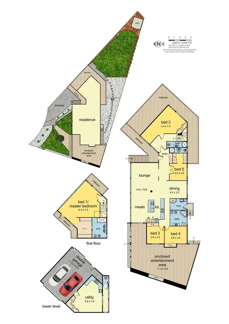 Floorplan of Homely house listing, 6 Iverna Close, Mulgrave VIC 3170