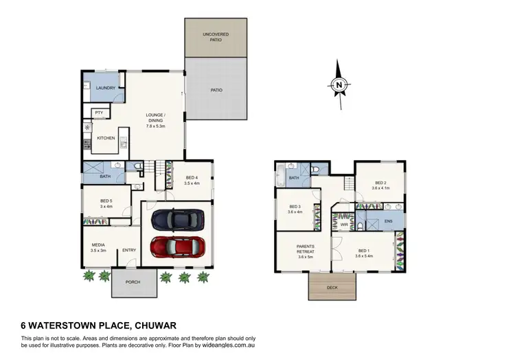 Floorplan of Homely house listing, 6 Waterstown Place, Chuwar QLD 4306