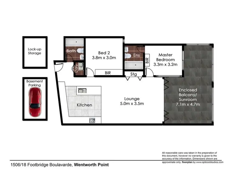Floorplan of Homely apartment listing, 1506/18 Footbridge Boulevarde, Wentworth Point NSW 2127