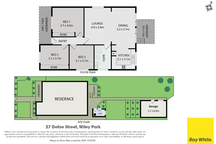 Floorplan of Homely house listing, 27 Defoe Street, Wiley Park NSW 2195