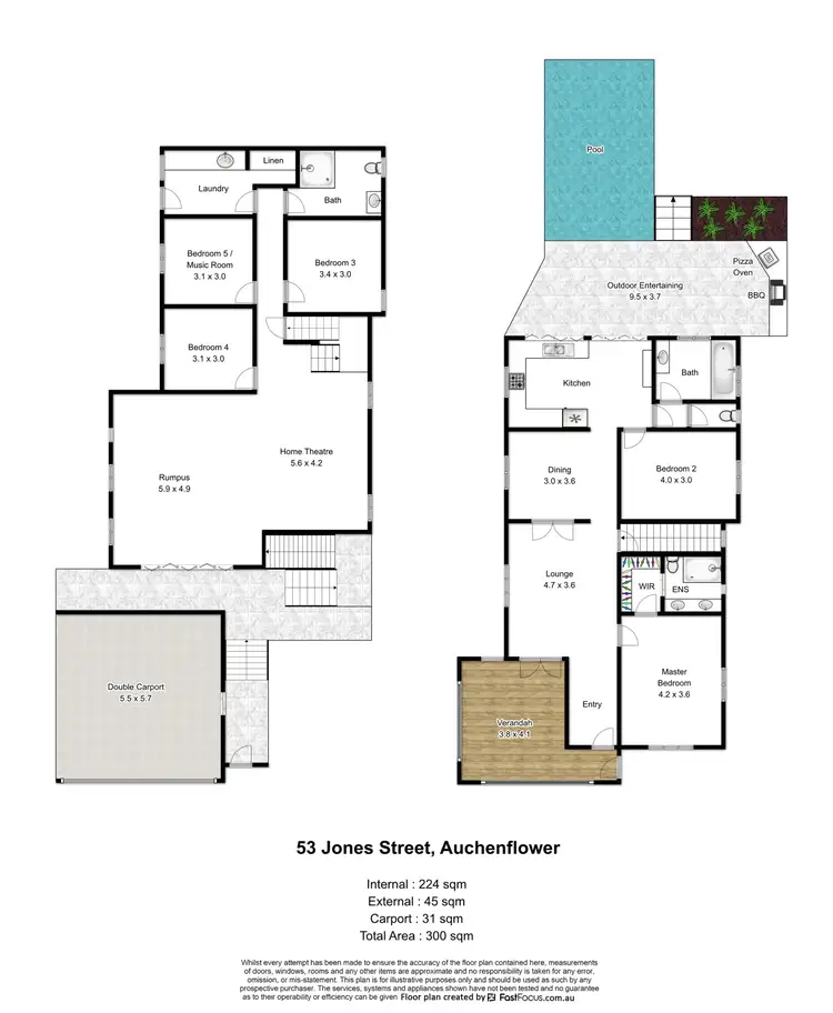 Floorplan of Homely house listing, 53 Jones Street, Auchenflower QLD 4066