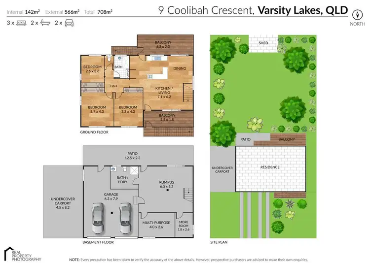 Floorplan of Homely house listing, 9 Coolibah Crescent, Varsity Lakes QLD 4227