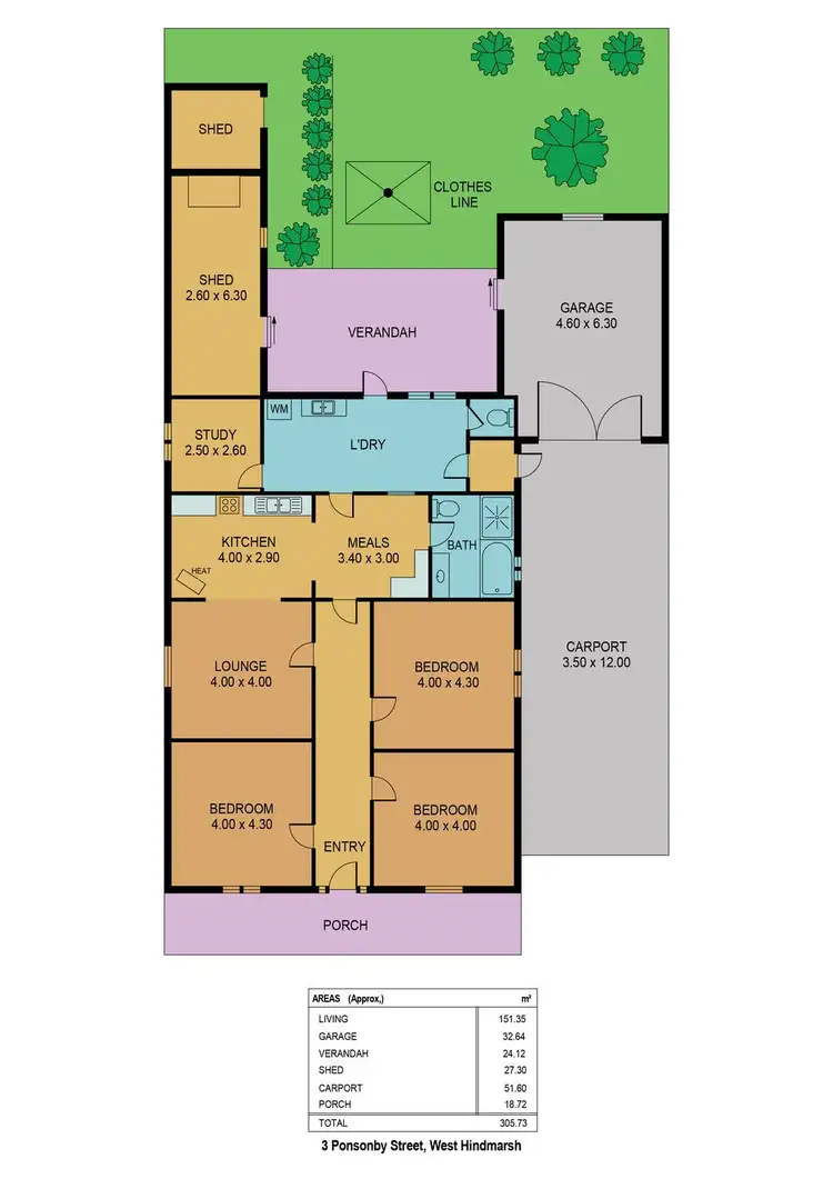 Floorplan of Homely house listing, 3 Ponsonby Street, West Hindmarsh SA 5007