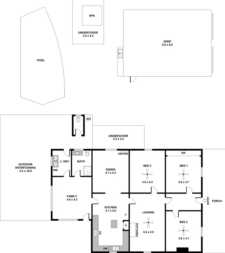 Floorplan of Homely house listing, 13 Cornish Terrace, Wallaroo SA 5556