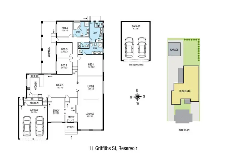 Floorplan of Homely house listing, 11 Griffiths Street, Reservoir VIC 3073