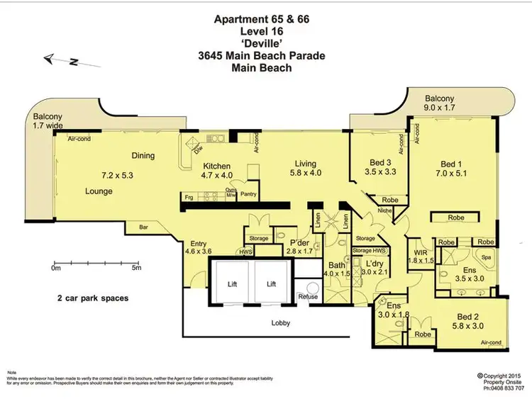 Floorplan of Homely apartment listing, 65/3645 Main Beach Parade, Main Beach QLD 4217