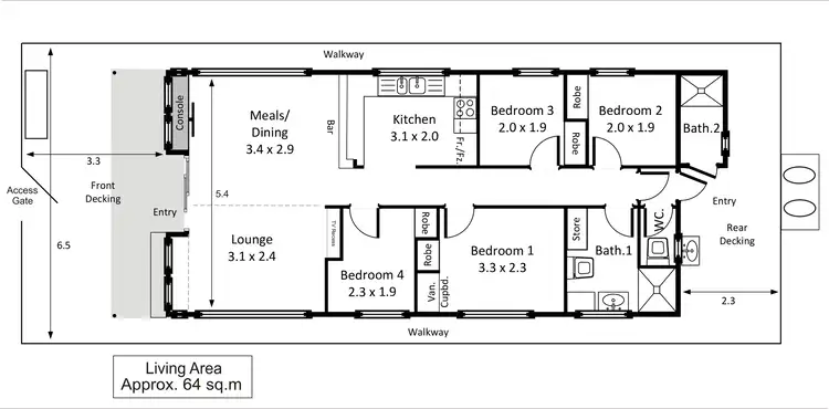 Floorplan of Homely house listing, Site 1 Habels Landing, Loxton SA 5333