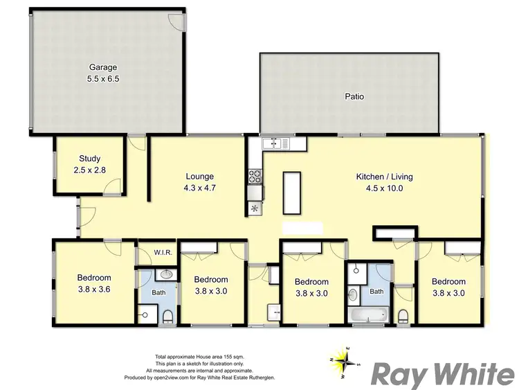 Floorplan of Homely house listing, 8 James Court, Rutherglen VIC 3685