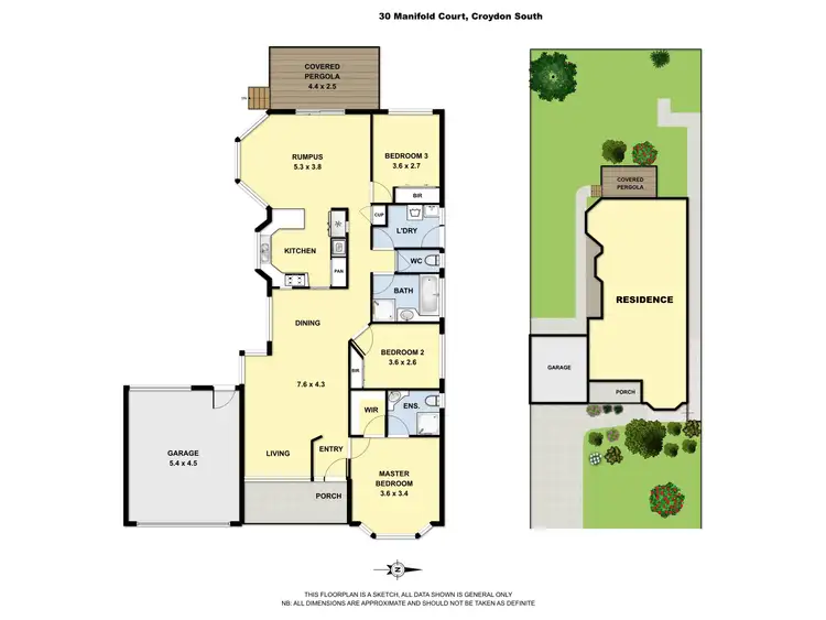Floorplan of Homely house listing, 30 Manifold Court, Croydon South VIC 3136