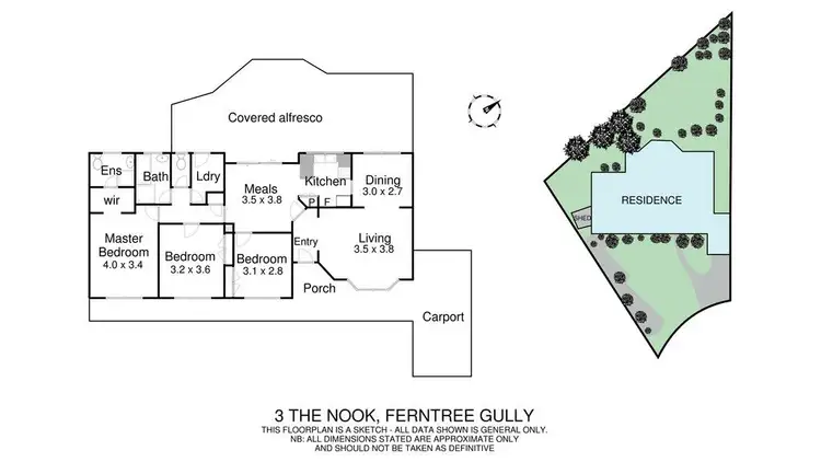 Floorplan of Homely house listing, 3 The Nook, Ferntree Gully VIC 3156