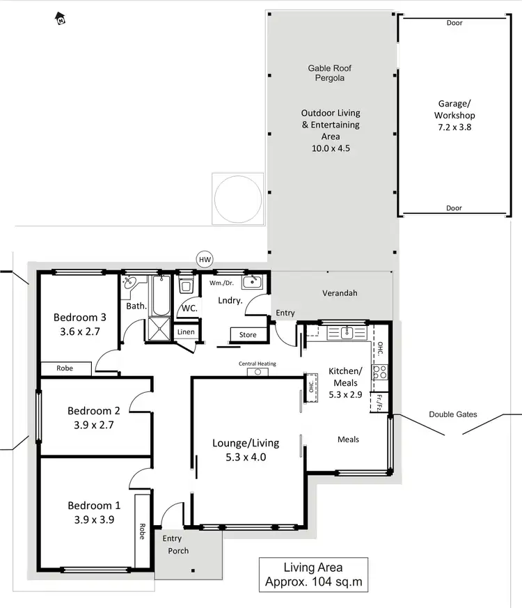 Floorplan of Homely house listing, 39 Tonkin Avenue, Barmera SA 5345