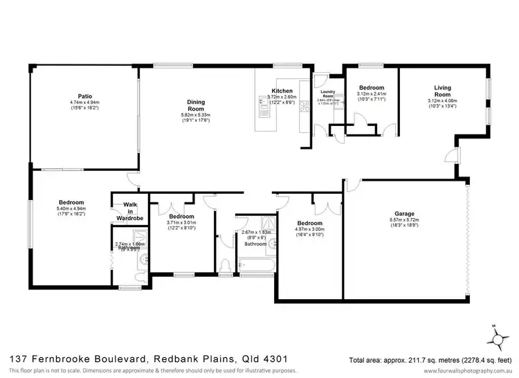 Floorplan of Homely house listing, 137 Fernbrooke Boulevard, Redbank Plains QLD 4301