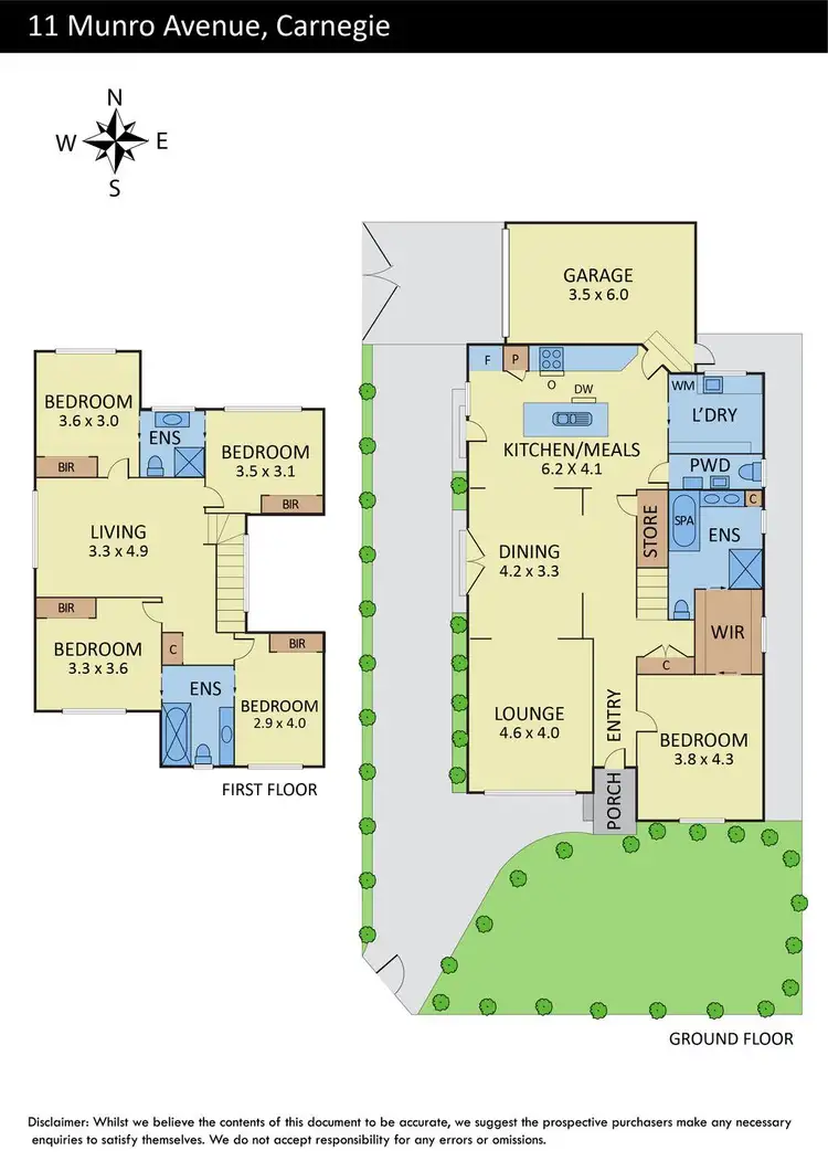 Floorplan of Homely house listing, 11 Munro Avenue, Carnegie VIC 3163