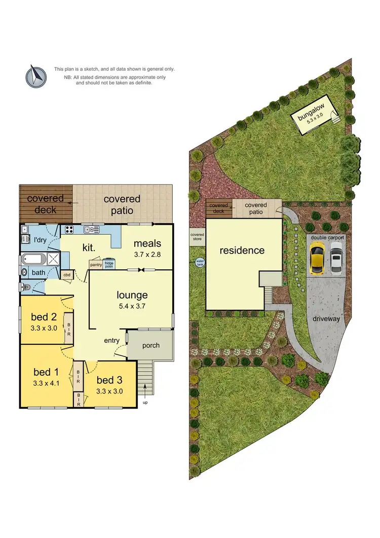 Floorplan of Homely house listing, 3 Donald Close, Kilsyth VIC 3137