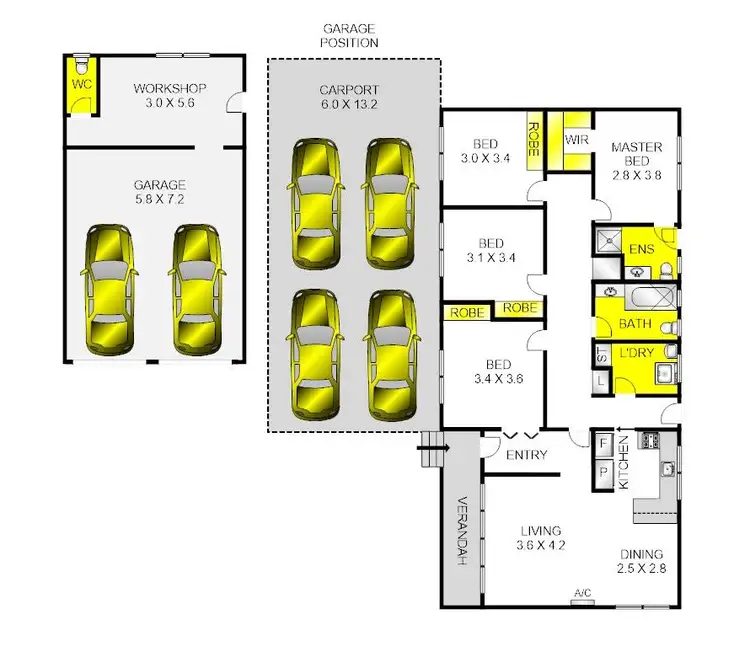 Floorplan of Homely house listing, 30 Wilkins Close, Corio VIC 3214