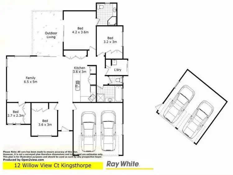 Floorplan of Homely house listing, 12 Willow View Court, Kingsthorpe QLD 4400