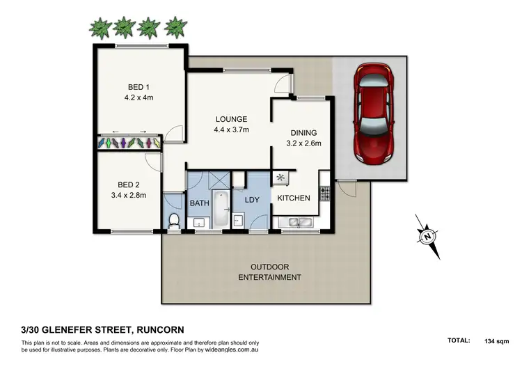 Floorplan of Homely townhouse listing, 3/30 Glenefer Street, Runcorn QLD 4113