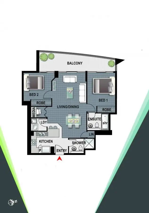 Floorplan of Homely apartment listing, 1501/87 Shoreline Drive, Rhodes NSW 2138