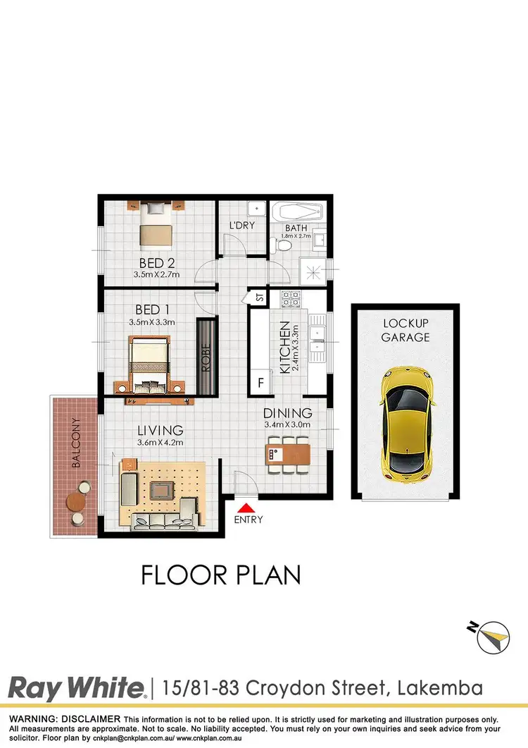 Floorplan of Homely apartment listing, Unit 15/81-83 CROYDON Street, Lakemba NSW 2195