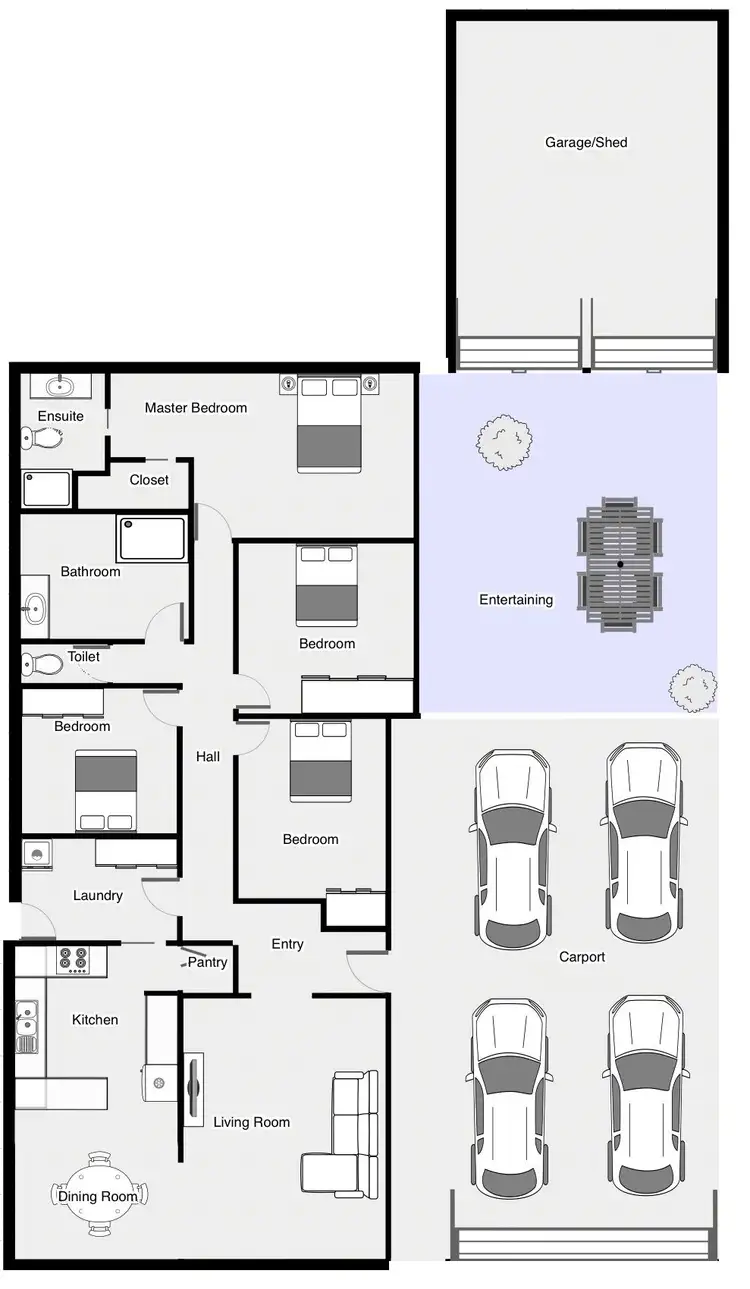 Floorplan of Homely house listing, 3 Semmens Crescent, Mildura VIC 3500