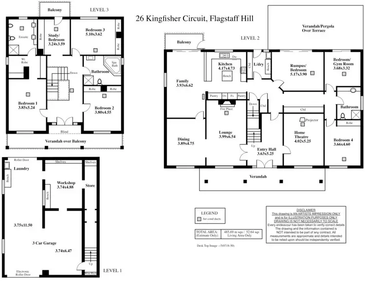 Floorplan of Homely house listing, 26 Kingfisher Circuit, Flagstaff Hill SA 5159
