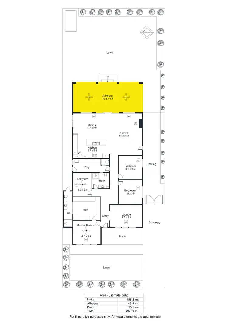 Floorplan of Homely house listing, 135 Kingston Avenue, Melrose Park SA 5039