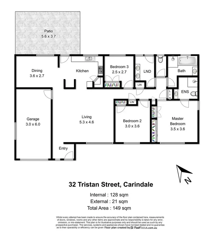 Floorplan of Homely house listing, 32 Tristan Street, Carindale QLD 4152