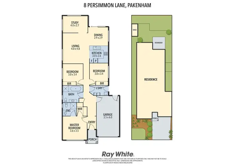 Floorplan of Homely house listing, 8 Persimmon Lane, Pakenham VIC 3810