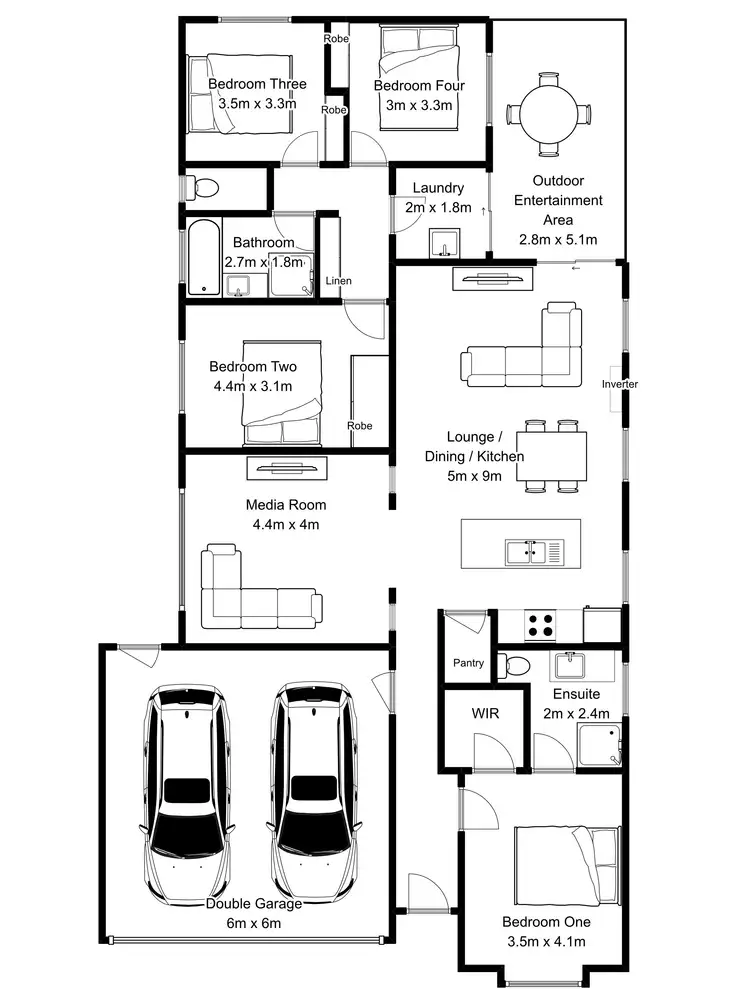 Floorplan of Homely house listing, 7 Streamside Court, Kings Meadows TAS 7249