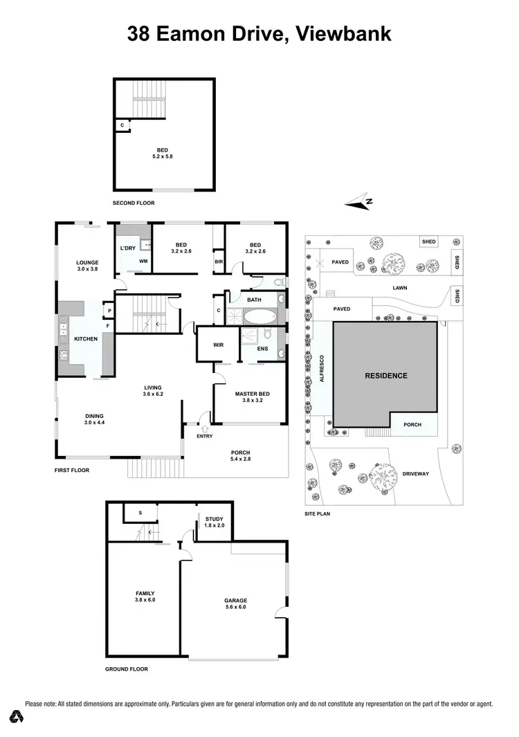 Floorplan of Homely house listing, 38 Eamon Drive, Viewbank VIC 3084