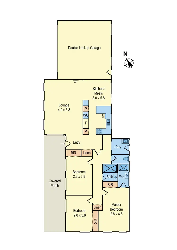 Floorplan of Homely unit listing, 2/393 Station Street, Bonbeach VIC 3196