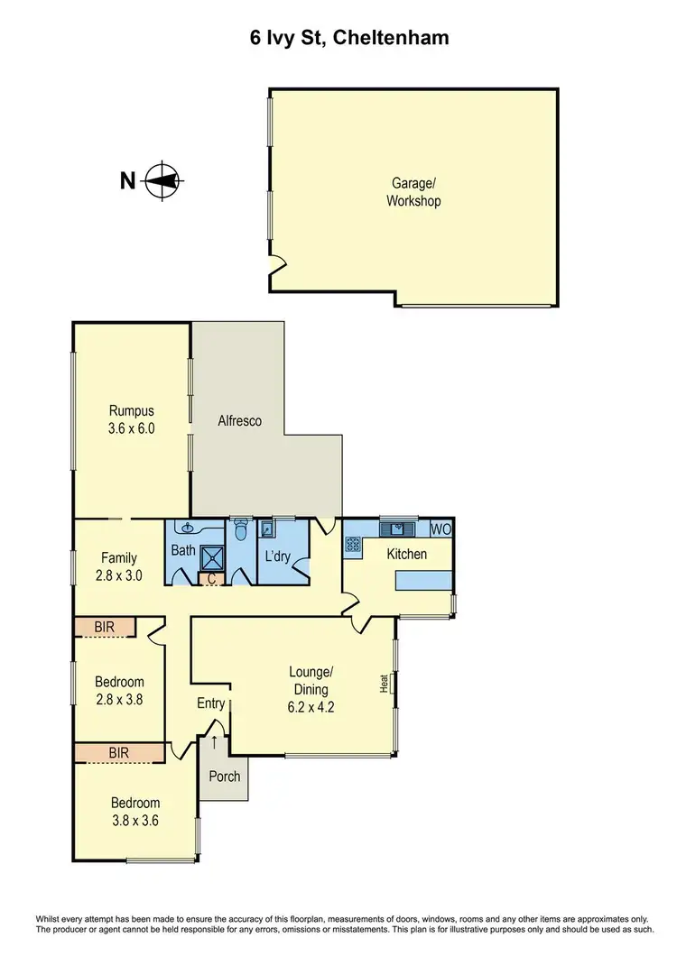 Floorplan of Homely house listing, 6 Ivy Street, Cheltenham VIC 3192