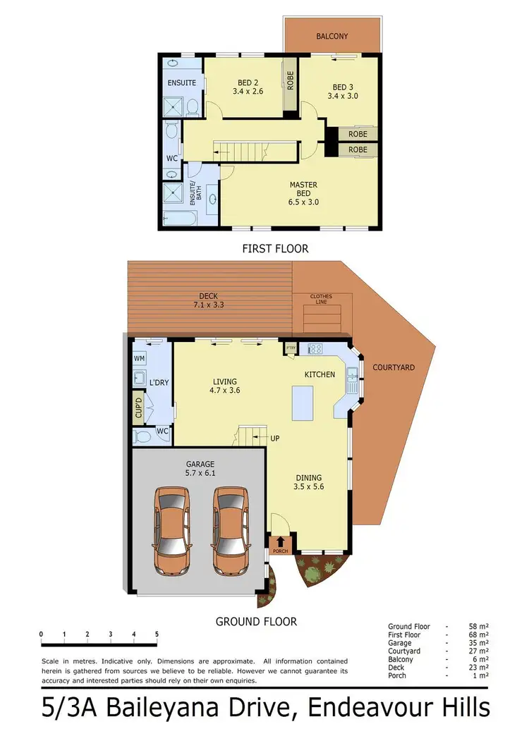 Floorplan of Homely townhouse listing, 5/3A Baileyana Drive, Endeavour Hills VIC 3802