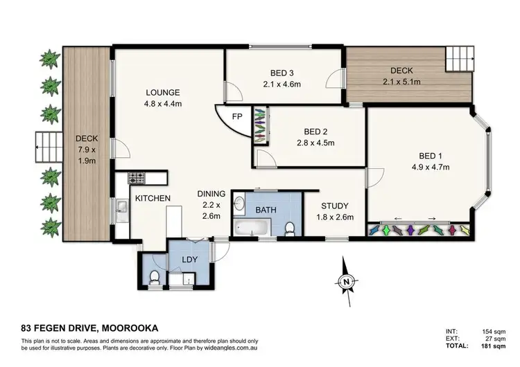 Floorplan of Homely house listing, 83 Fegen Drive, Moorooka QLD 4105