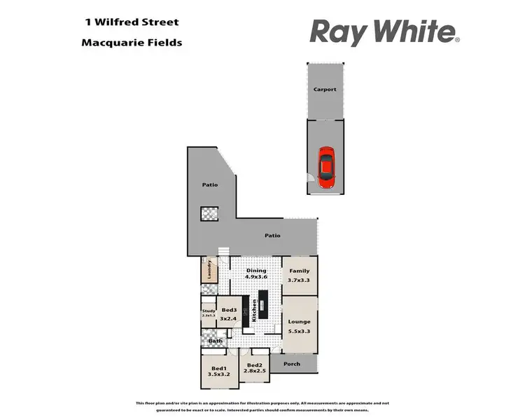 Floorplan of Homely house listing, 1 Wilfrid Street, Macquarie Fields NSW 2564