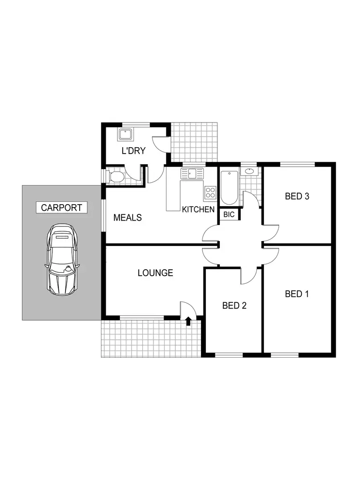 Floorplan of Homely house listing, 7 Burdell Street, Elizabeth Downs SA 5113