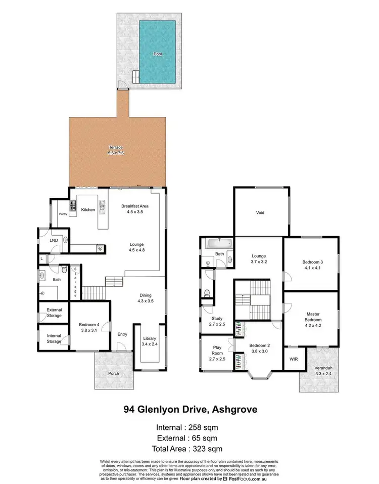 Floorplan of Homely house listing, 94 Glenlyon Drive, Ashgrove QLD 4060