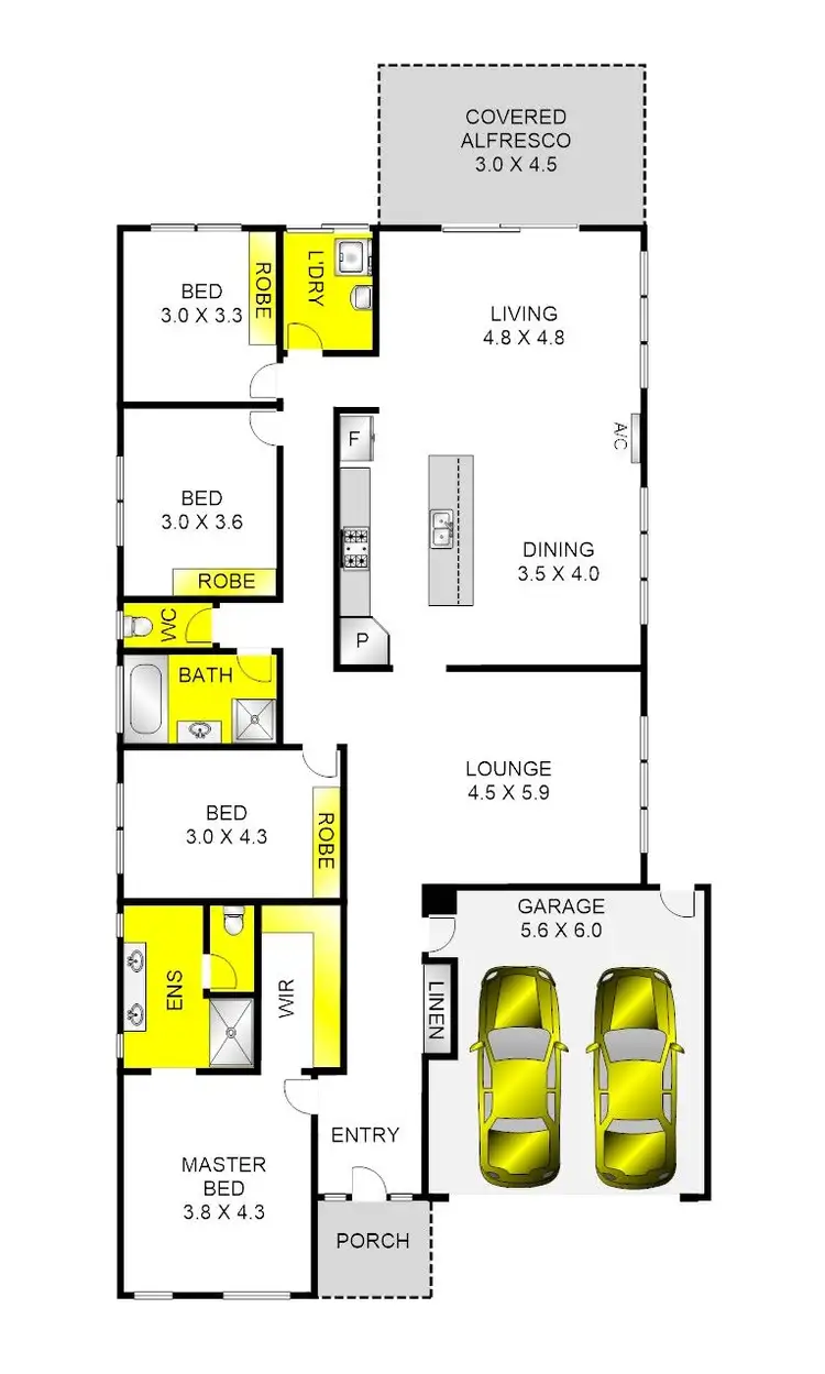 Floorplan of Homely house listing, 6 Whistling Duck Drive, Lara VIC 3212