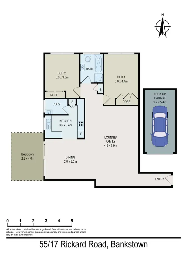 Floorplan of Homely unit listing, 55/17-27 Rickard Road, Bankstown NSW 2200