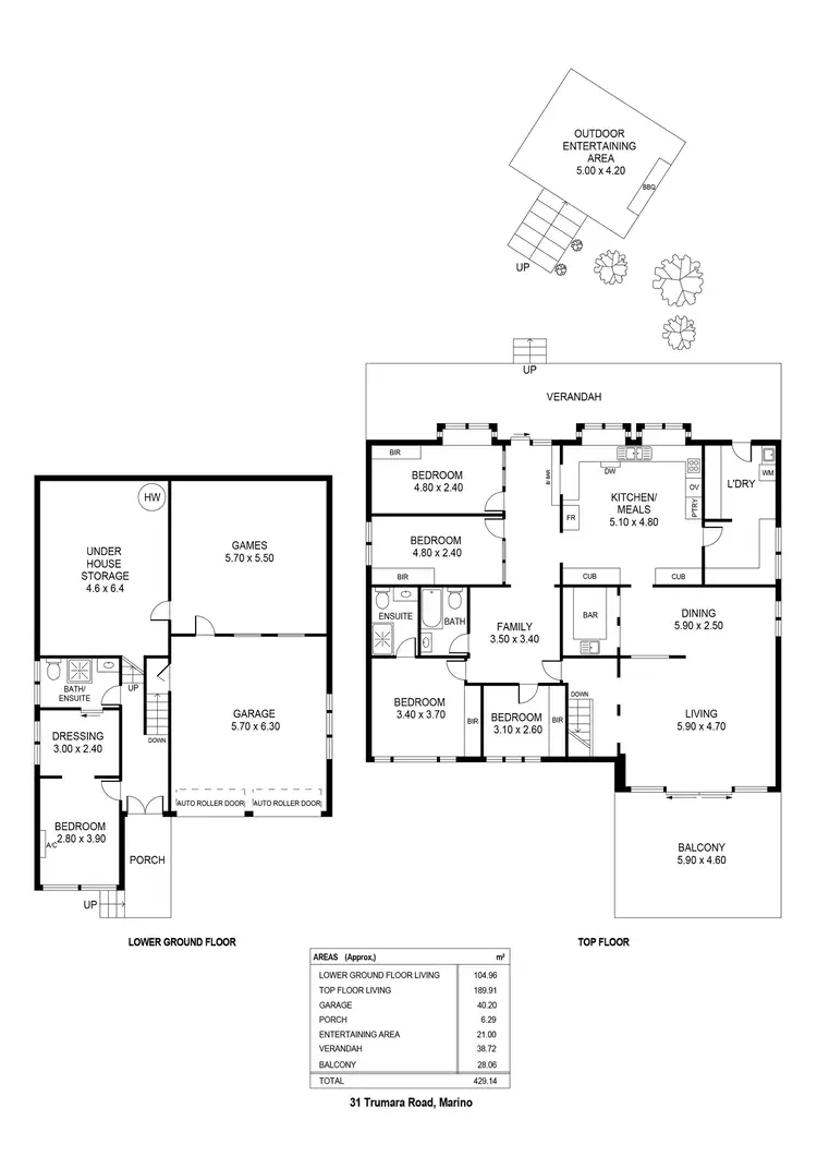 Floorplan of Homely house listing, 31 Trumara Road, Marino SA 5049