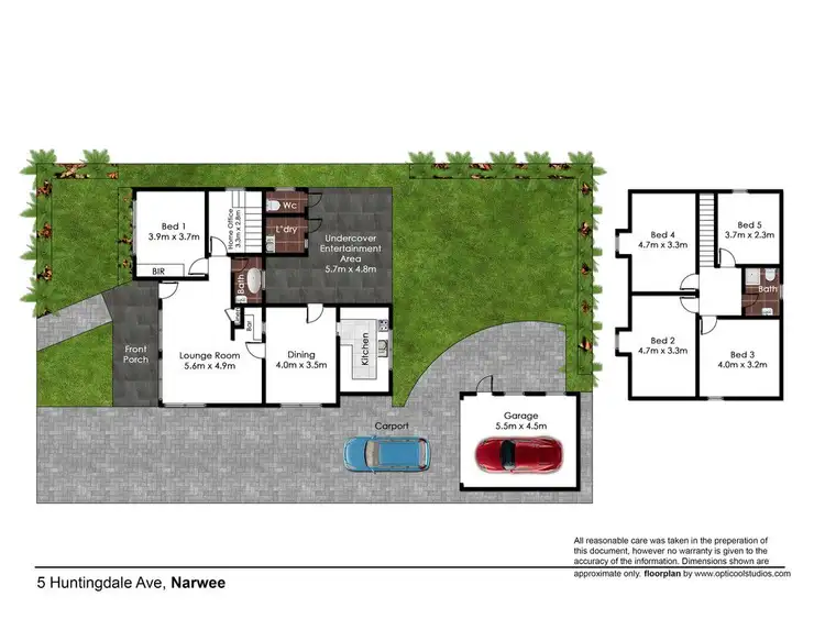 Floorplan of Homely house listing, 5 huntingdale Avenue, Narwee NSW 2209